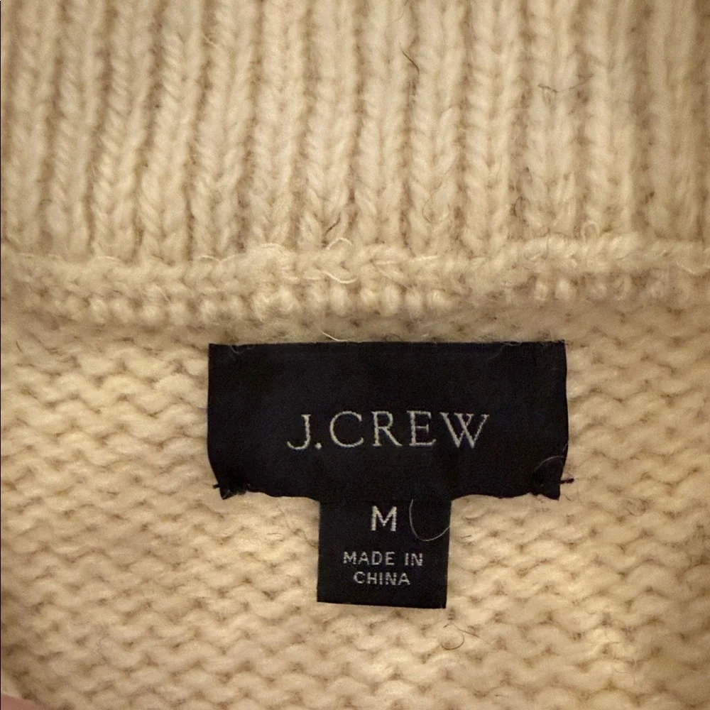 J. Crew Beige and Gray Cardigan Sweater